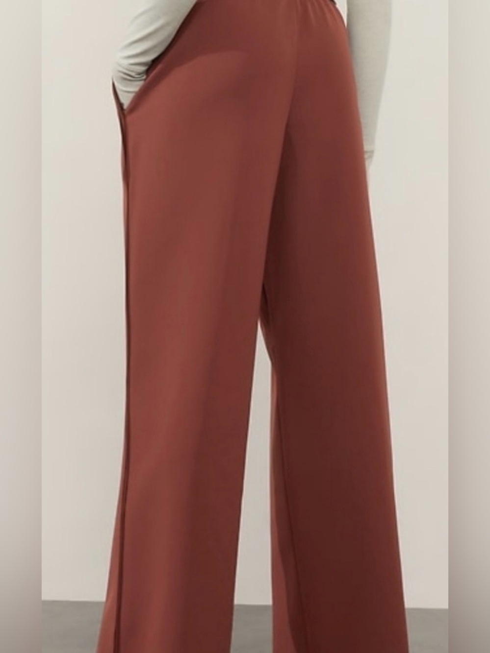 ATHLETA Endeavor High Rise Rust Wide-Leg Women's Pants Size Medium - Picture 2 of 12